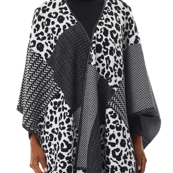 Ming Wang wrap sweater open poncho plus size one size fits all - Picture 2 of 7